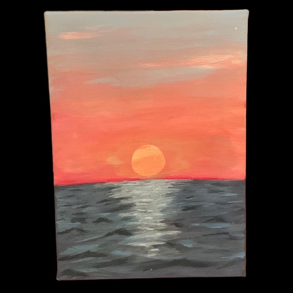 SALE!! Sunset painting. 3 - Picture 3 of 5